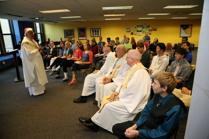 The Dedication Ceremony  takes place at the new Cotter chapel.