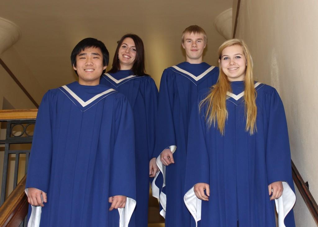 David Moon, Patricia Ambros,  Caleb Forst, and Hannah Spite