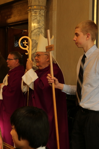 Bishop Quinn celebrates Ash Wednesday at Cotter