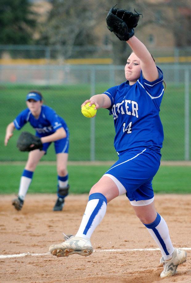 Softball swinging for banners