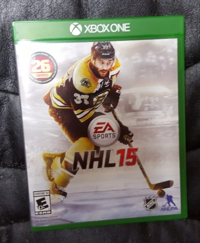 Patrice Bergeron gracing the cover of the oh so slightly dissapointing: NHL 15. 