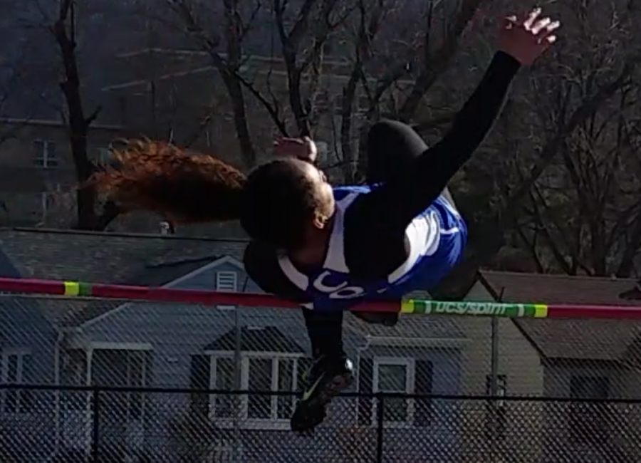 Cotter Track & Field athlete Beth Parlin competes in the high jump