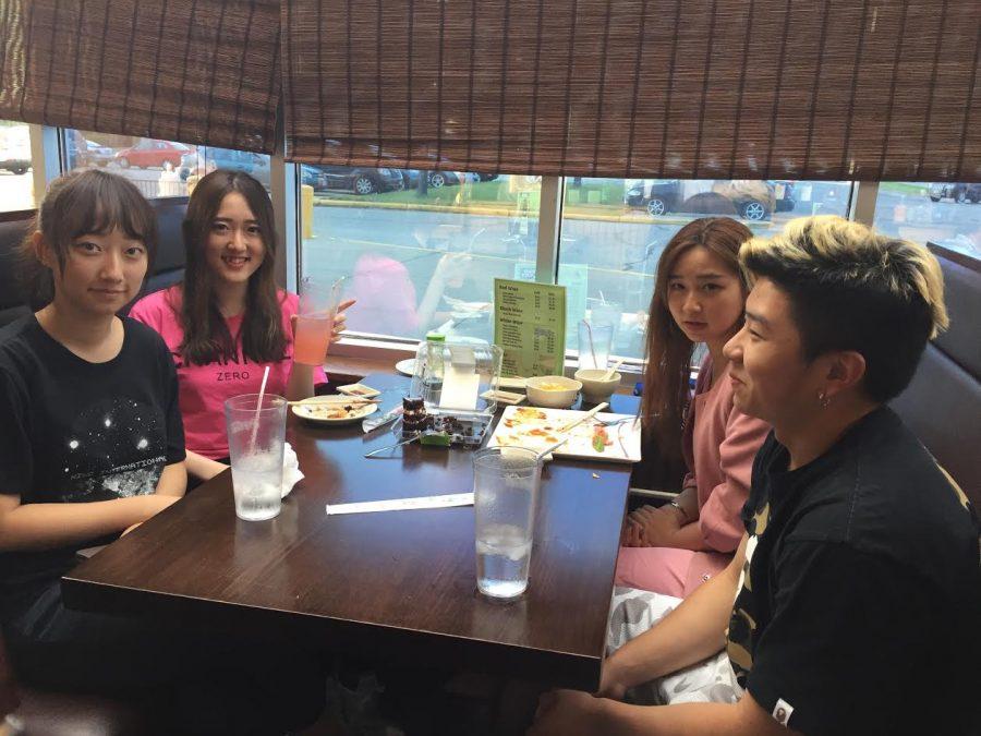 Cotter students enjoying dinner at Ocean Sushi