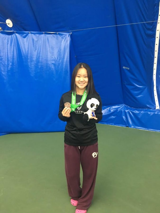 Cindy Li as consolation champ in 2016
