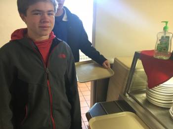 Griffin learns patience while he waits in lunch line