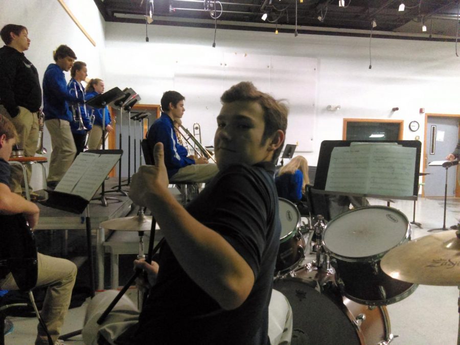 Sam swings sick beats at band