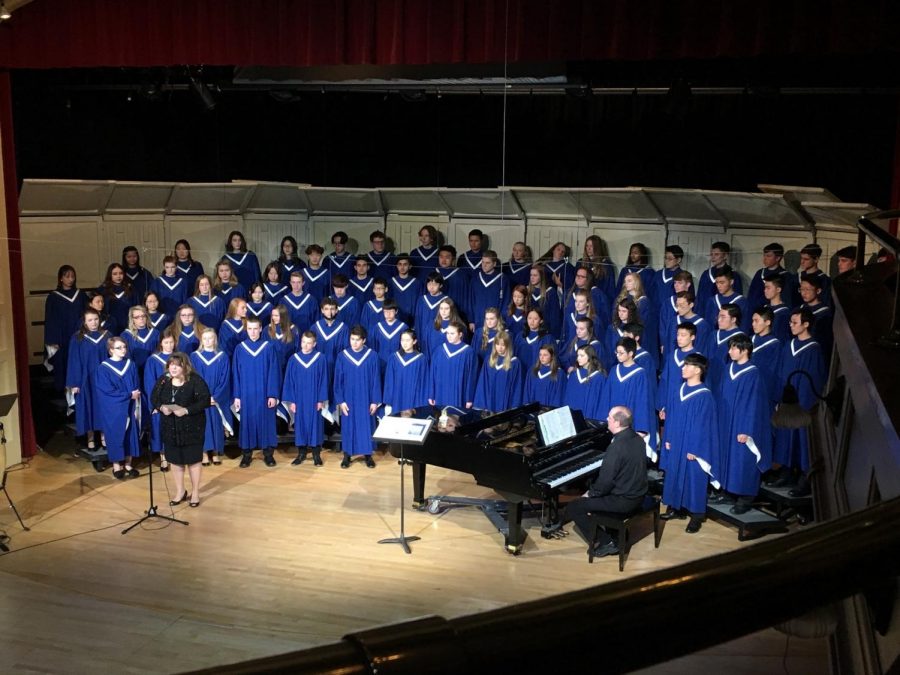 Concert choir rocks the stage