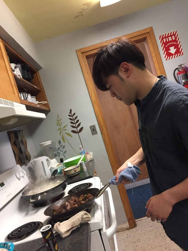 Benny cooks a farewell dinner