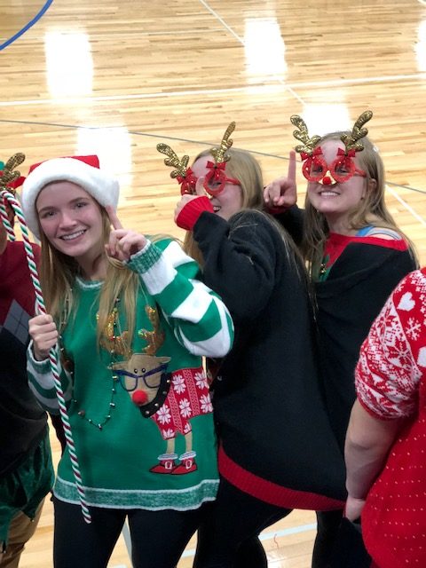 A holly jolly volleyball game