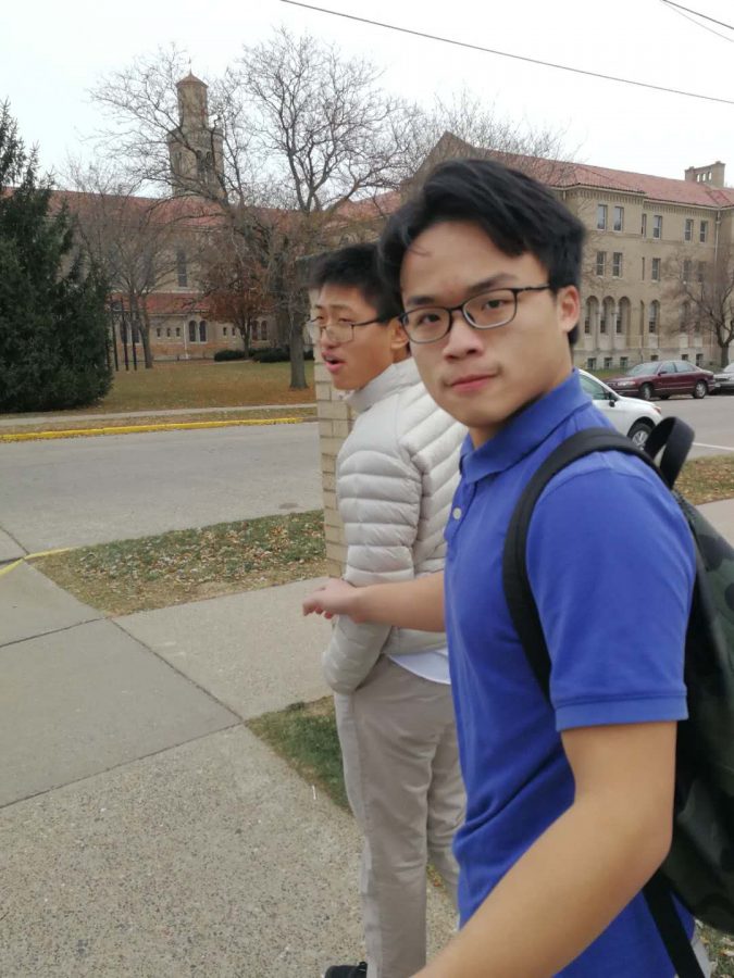 Bodyguard protecting classmates from potential campus violence