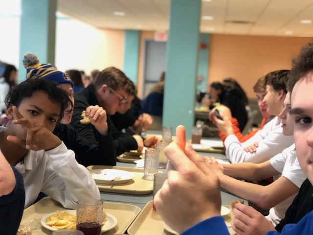 Buddy system in the lunchroom