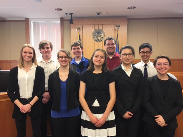 Cotter's original mock trial team from 2017.  This year's team will be the 3rd to compete.  Competitions begin in January.