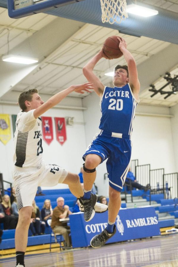 Talyn Gilbertson goes in for a layup vs Fillmore Central