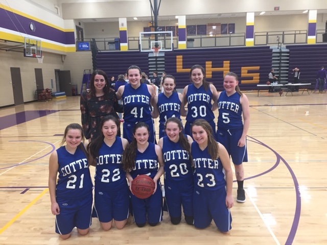 The 9th grade tourney champion Ramblers, led by coach Emily DeWitt.