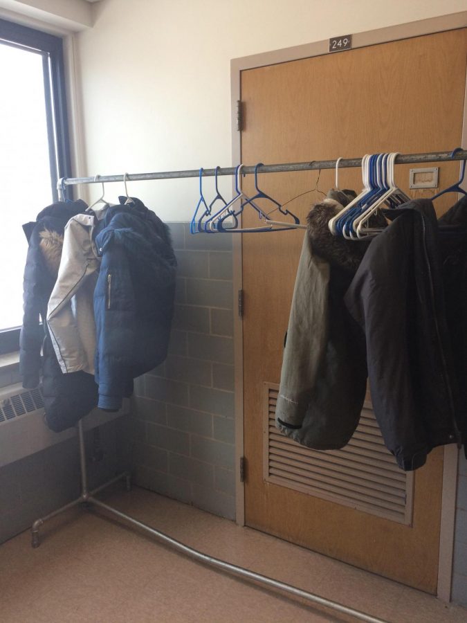 Coats in the hall