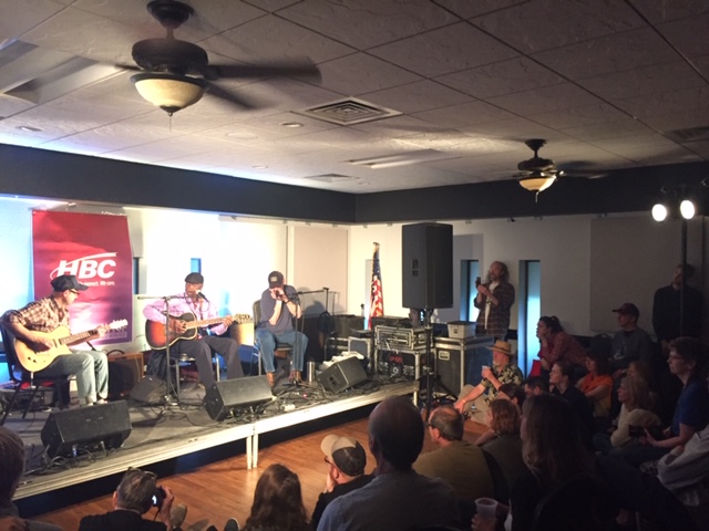 Jimmy Duck Holmes (center) performs at the Winona Eagles Club as part of MidWest Music Fest on May 4, 2019