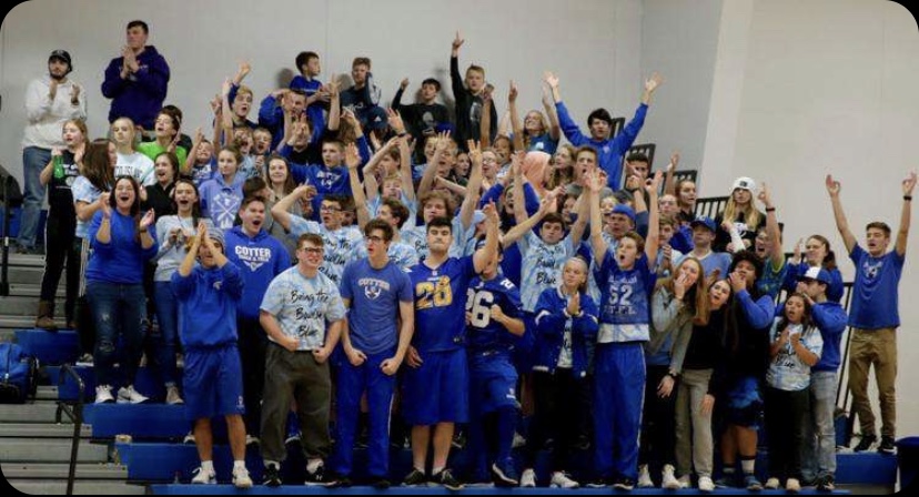 Cotter's 6th man megacorps at a recent game