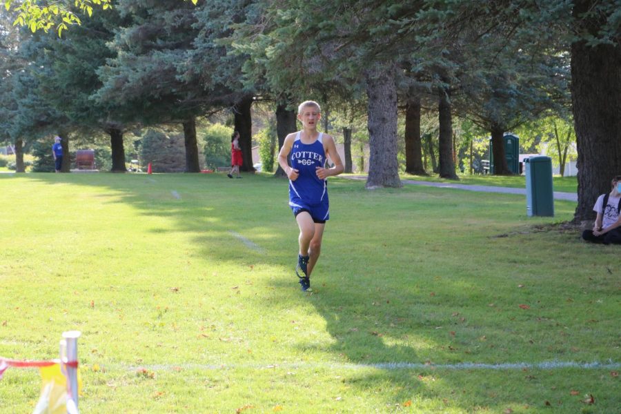 Crossing the finish line