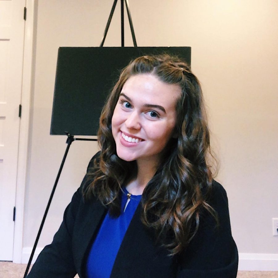 Grace Miller's first senior speech meet