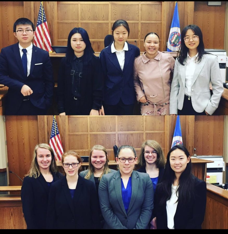 Previous Cotter Mock trial team. This year, the team competes via zoom.