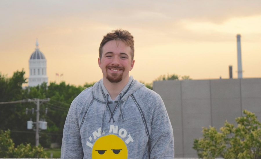 Mac Whaley enjoying the sunset in Columbia, Missouri, where he attended college at the University of Missouri