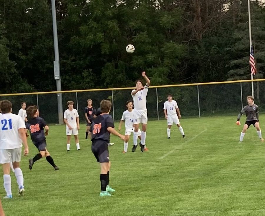 Ethan Tober (#22), Garrett Nelson (#21), Elliot Fitzgerald (#6), Drew Biesanz. (#12), Matthew Schleich (#19), Cameron Smith (#24). competing vs Lake City