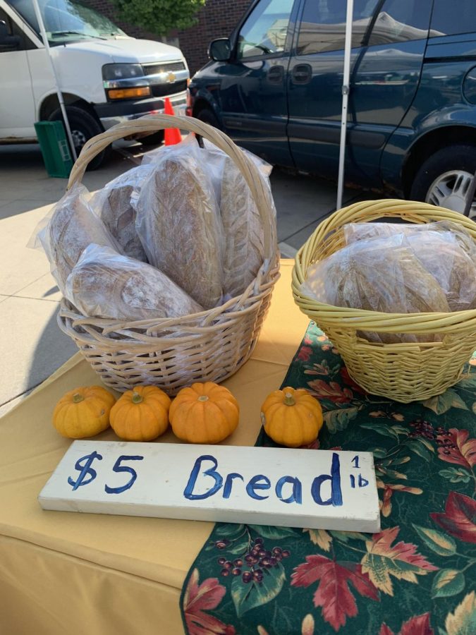 Castlerock Sourdough's new display for the coming fall season at the Winona Farmers' Market..
