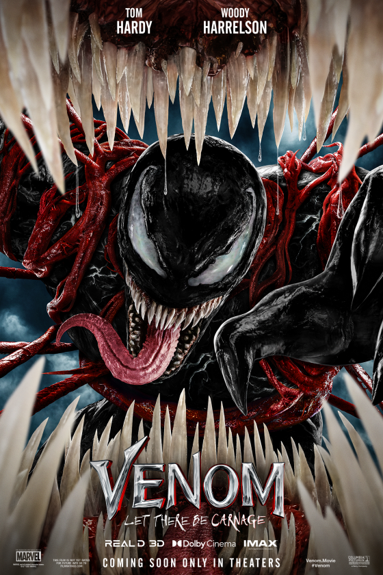 A promotional image from Venom: Let There Be Carnage, agreat bad movie,  From Sony's official website.