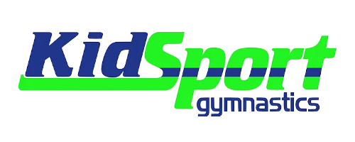 The KidSport gymnastics logo. KidSport is a gymnastics club and space located in the Winona Mall