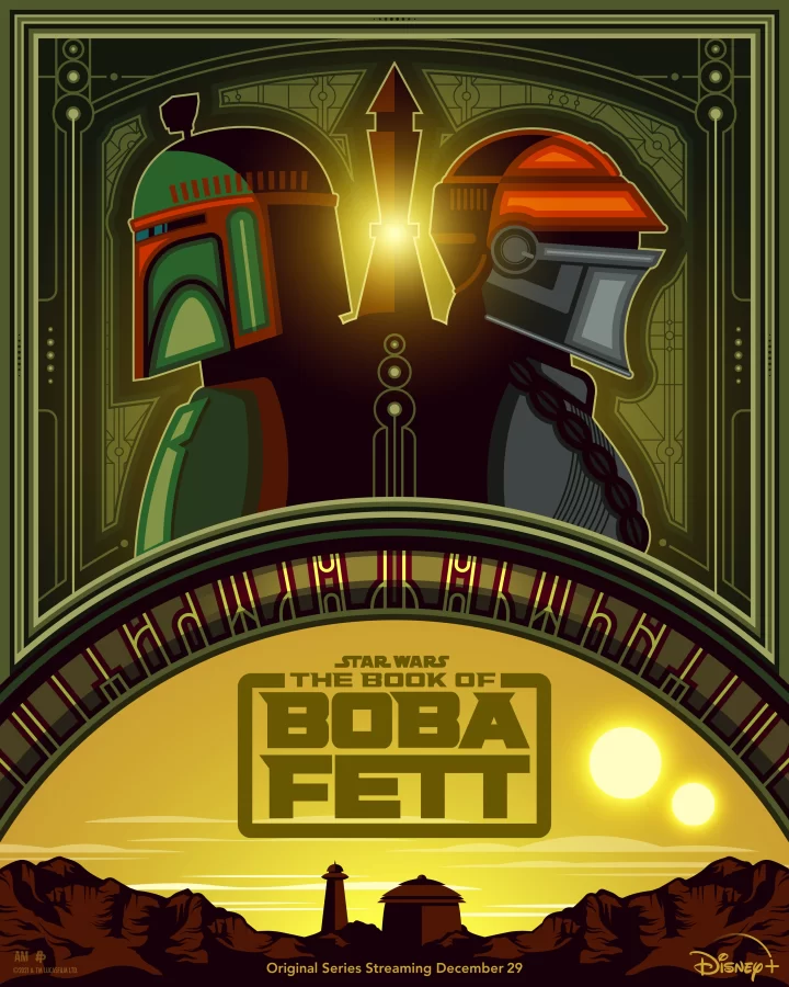 One of the posters for the Book of Boba Fett from StarWars.com.