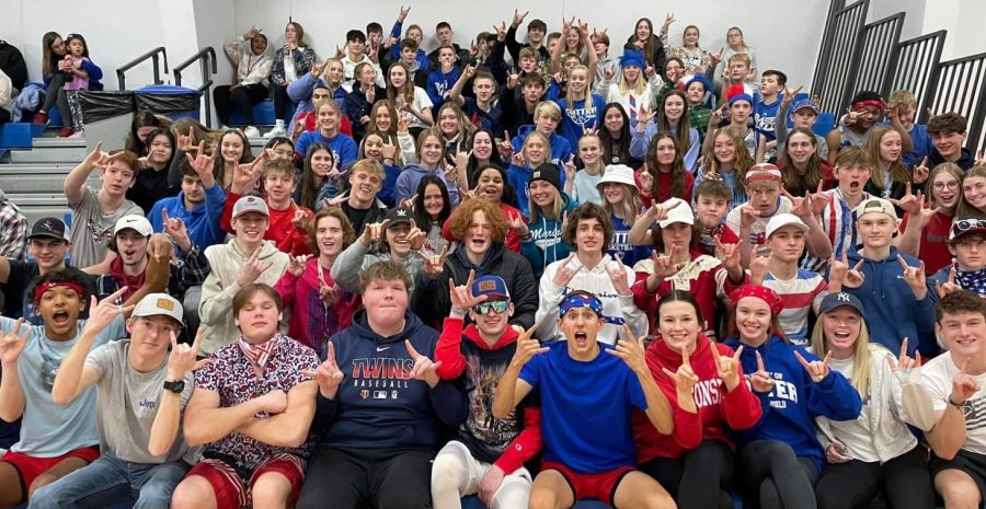 The students at the girls basketball game against Lake City. (Mike Costello)