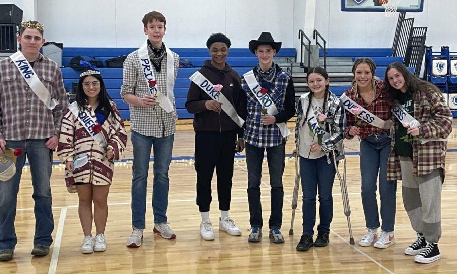 The 2022 Winterfest Court is named at a Thursday pepfest