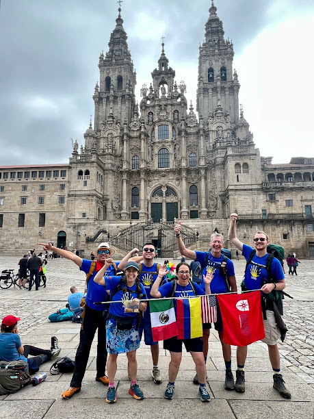 The+Saint+Marys+Camino+Team+After+Completing+Their+Journey.
