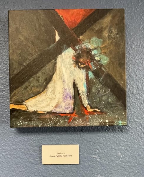Station #3 - "Jesus Falls the First Time", artwork by Jen Norton