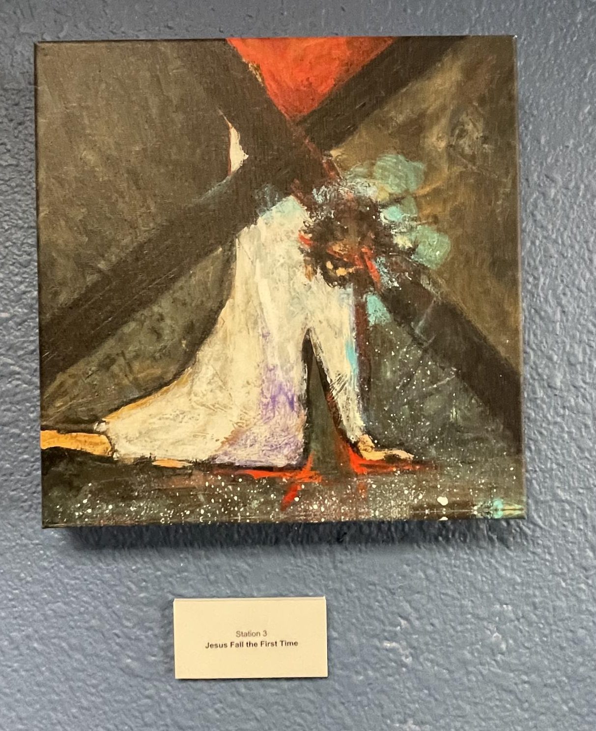 Station #3 - "Jesus Falls the First Time", artwork by Jen Norton