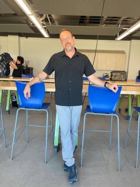 Mr. Paulsen in Engineering classroom